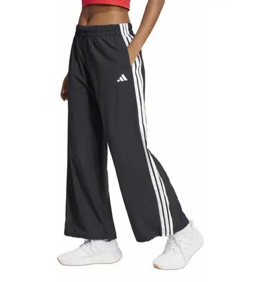 Essentials 3 Stripes Lifestyle Woven Parachute W - pantaloni fitness - donna Black