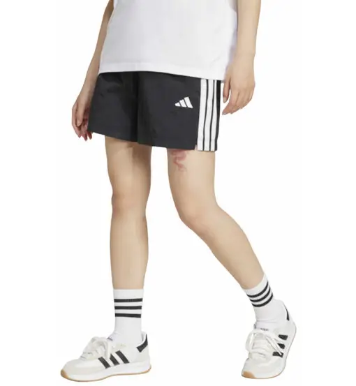Essentials 3 Stripes Lifestyle Woven W - pantaloni fitness - donna Black