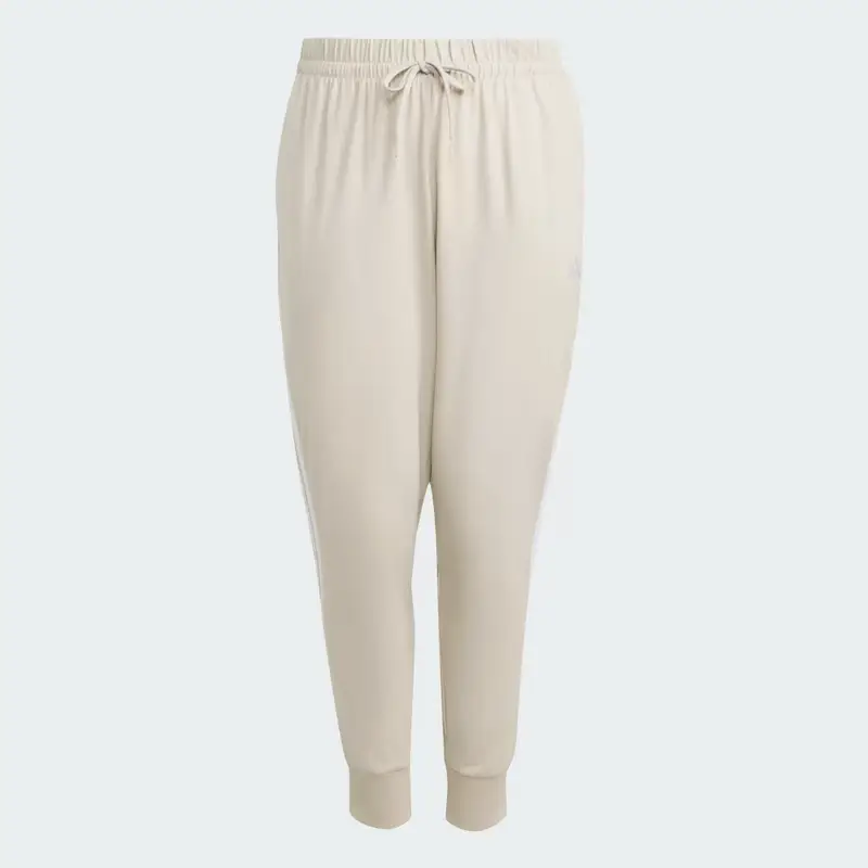 ESSENTIALS 3-Stripes PANTALONI JOGGER (Curvy) Beige miniatura 4