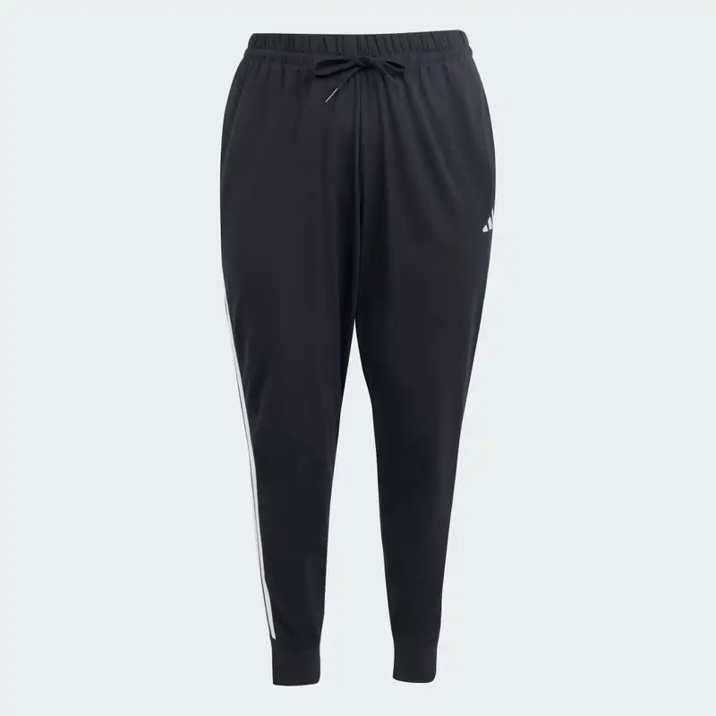 ESSENTIALS 3-Stripes PANTALONI JOGGER (Curvy) Black miniatura 4