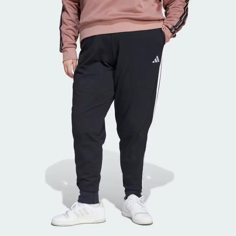 ESSENTIALS 3-Stripes PANTALONI JOGGER (Curvy) Black