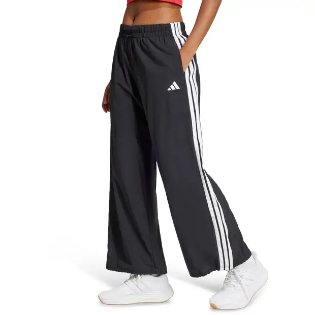 Essentials 3-stripes Parachute Bottoms Donna - Pantaloni Nero Black