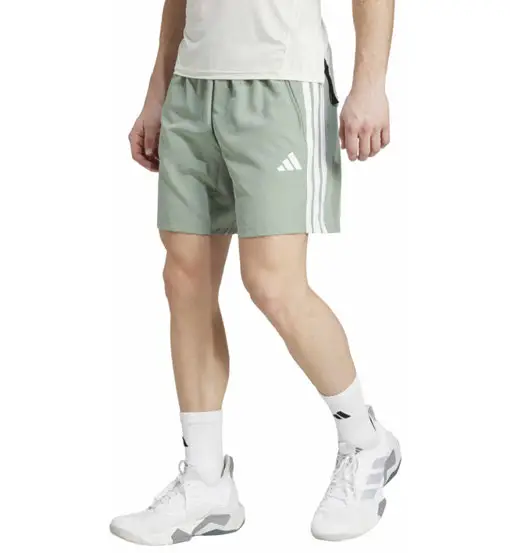 Essentials 3 Stripes Woven M - pantaloni fitness - uomo Green