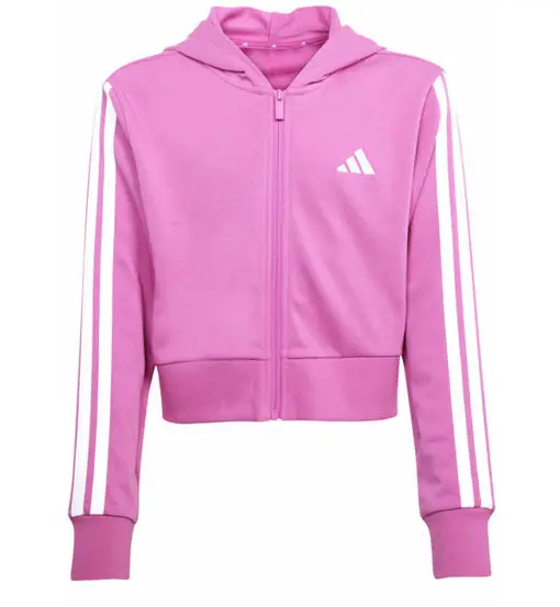 Essentials Full Zip Jr - felpa con cappuccio - bambina Pink