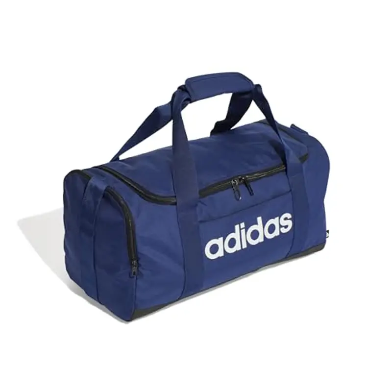 adidas Essentials Linear Duffel Bag, Borsone Unisex-Adulto, Dark Blue/White, S miniatura 3