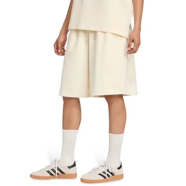 Essentials Linear Shorts Oversized female Pantaloncini - Bianco - Jersey di cotone - Foot Locker White