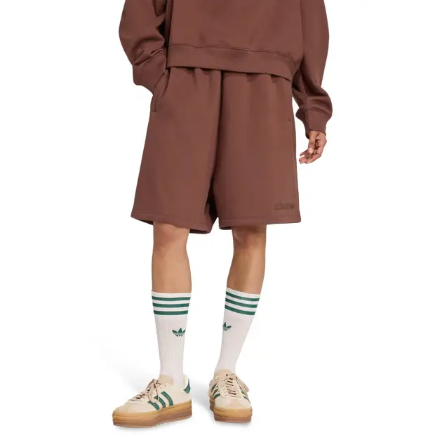 Essentials Linear Shorts Oversized female Pantaloncini - Marrone - Jersey di cotone - Foot Locker Brown