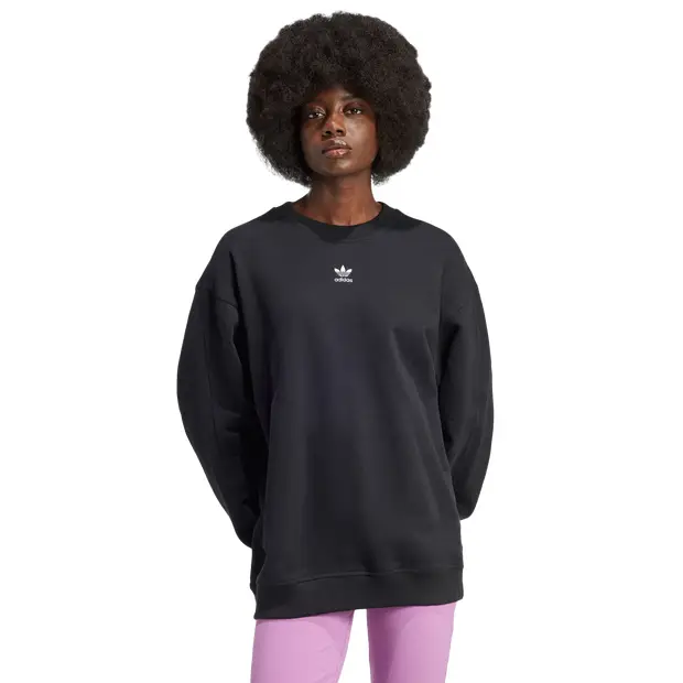 Essentials Oversized Sweatshirt female Magliette - Nero - Jersey di cotone - Foot Locker Black