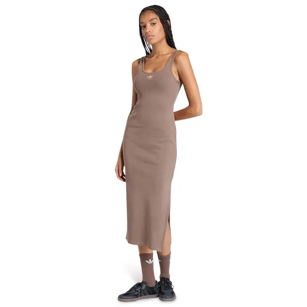 Essentials Rib Tank Maxi Dress Washed Donna - Gonne Marrone - di cotone Brown