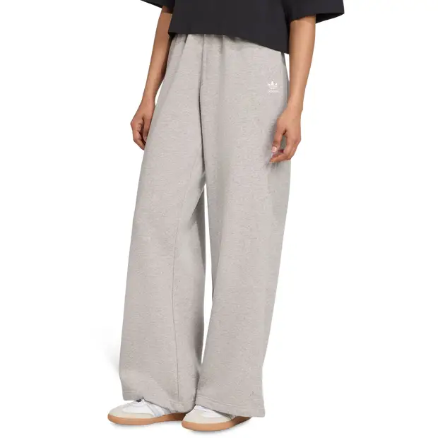 Essentials Wide Leg Pant Donna - Pantaloni Grigio - di cotone Grey