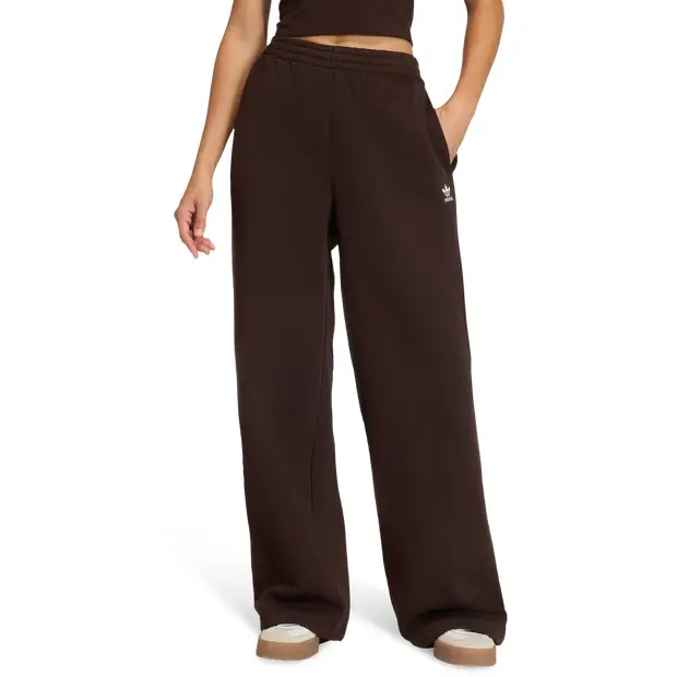 Essentials Wide Leg Pant Donna - Pantaloni Marrone - di cotone Brown