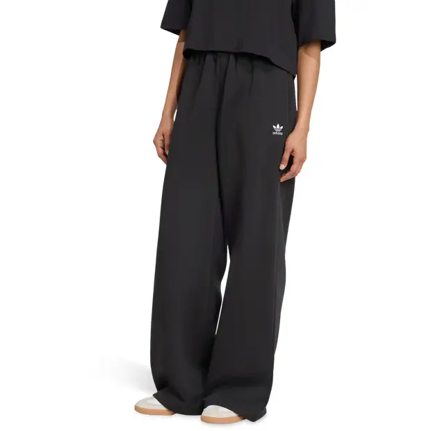 Essentials Wide Leg Pant Donna - Pantaloni Nero - di cotone Black