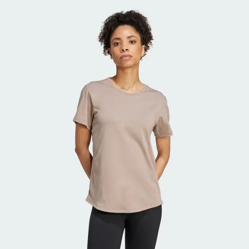 Essentials Yoga Tee Chalky Brown
