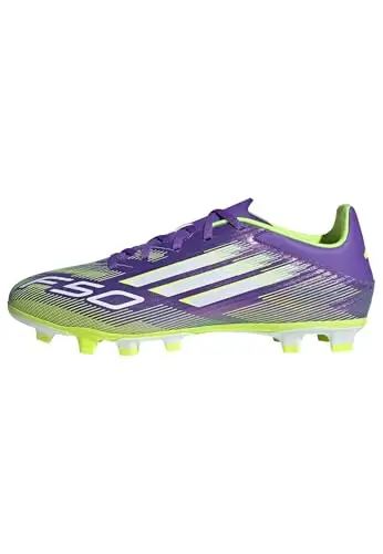 adidas F50 Club Firm Multi Ground Football Boots, Scarpe da Calcio Unisex-Adulto, Purple Rush/Cloud White/Lucid Lemon,