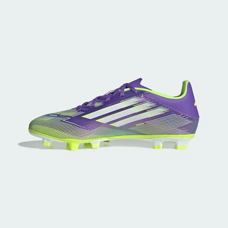 adidas F50 Club Firm Multi Ground Football Boots, Scarpe da Calcio Unisex-Adulto, Purple Rush/Cloud White/Lucid Lemon miniatura 2