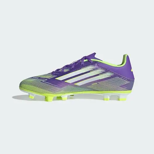 adidas F50 Club Firm Multi Ground Football Boots, Scarpe da Calcio Unisex-Adulto, Purple Rush/Cloud White/Lucid Lemon miniatura 2