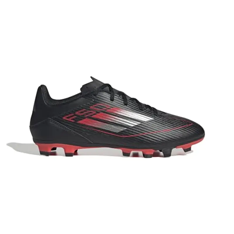 adidas F50 Club Football Boots FG/MG, Scarpe da Calcio Unisex-Adulto, Core Black/Iron Met./Lucid Red, 43 1/3 EU miniatura 2