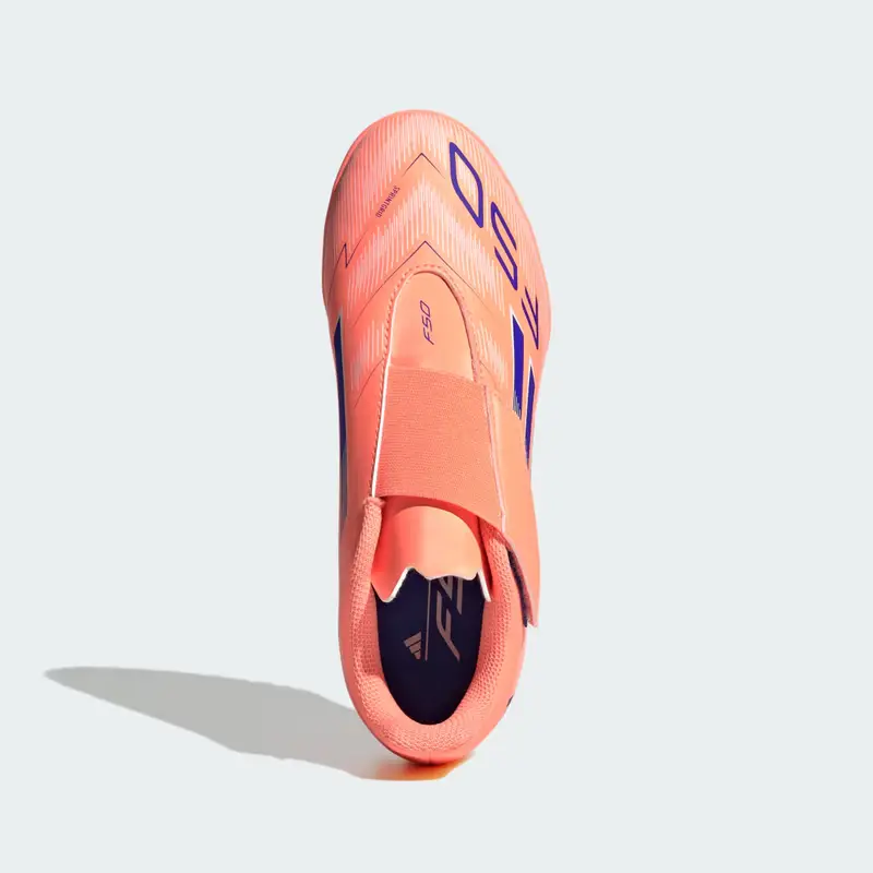 F50 Club Hook-and-Loop Turf Boots Kids Beam Orange miniatura 3
