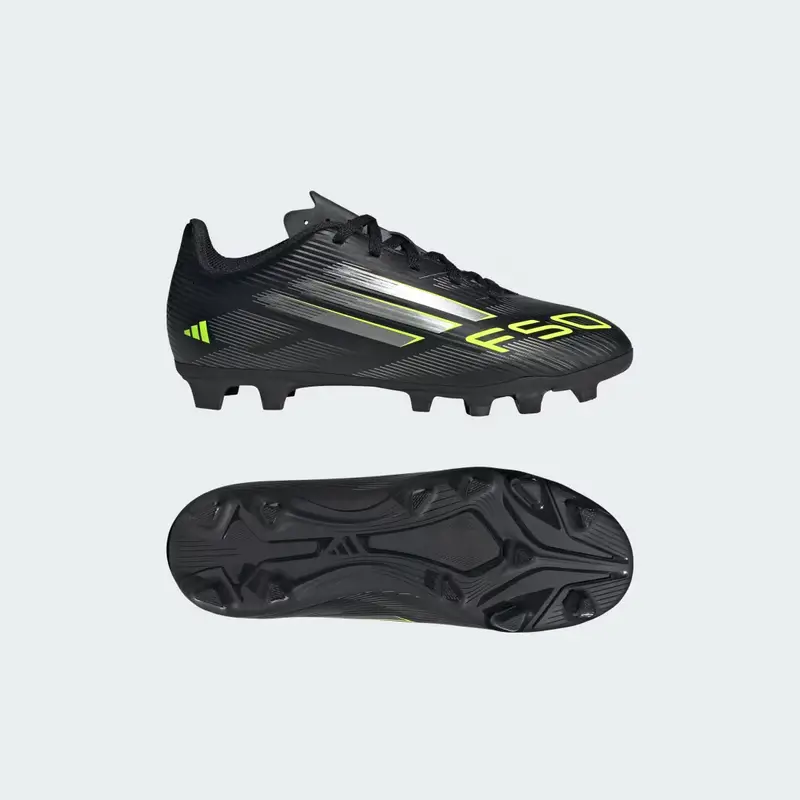 F50 Club Scarpe da Calcio per Bambini da Terreno Compatto/Multiuso Core Black