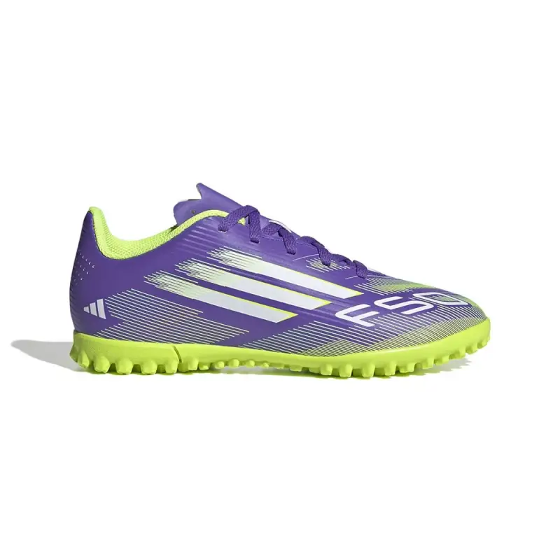 F50 Club Tf Viola Bianco Lime - Scarpe Da Calcio Bambino EUR 38 / UK 5