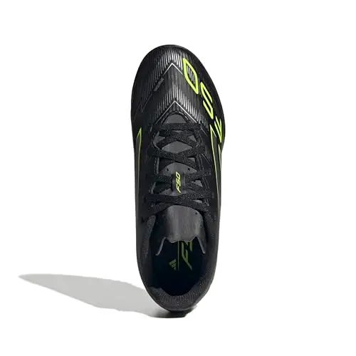 adidas F50 Club Turf Football Boots Kids, Scarpe da Calcio Unisex-Bambini, Core Black/Iron Met./Lucid Lemon, 35 EU miniatura 2