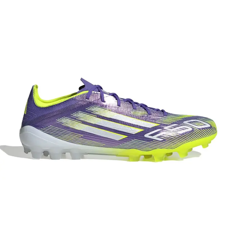 F50 Elite Ag 2G 3G Viola Bianco Lime - Scarpe Da Calcio Uomo EUR 44 2/3 / UK 10