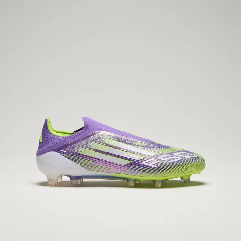 F50 Elite Stivali per terreni compatti senza lacci Purple Rush miniatura 3