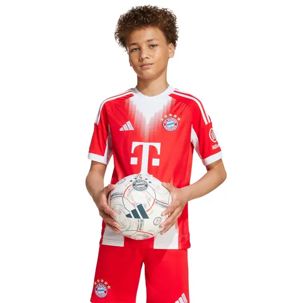 Fc Bayern 25/26 Home Jersey Bambini - Maglie/Repliche Rosso - Mesh Red
