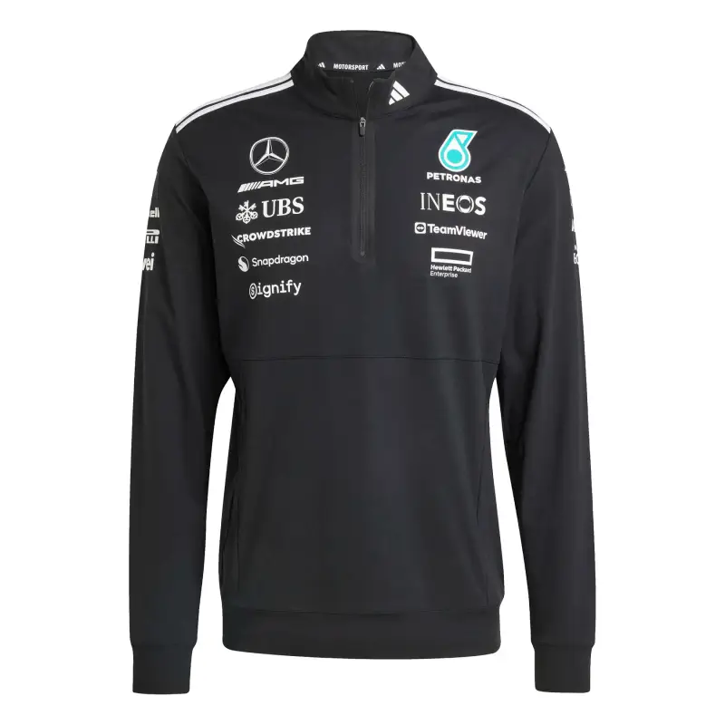 Felpa 1/4 zip Mercedes AMG Petronas Formula One Team Noir