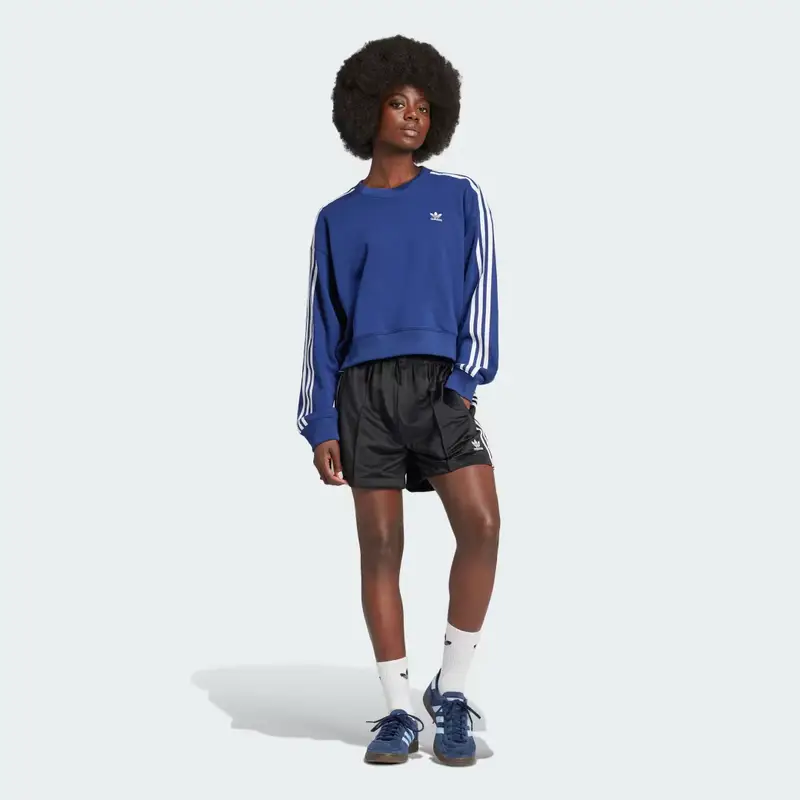 Felpa 3-Stripes Crew Dark Blue miniatura 3