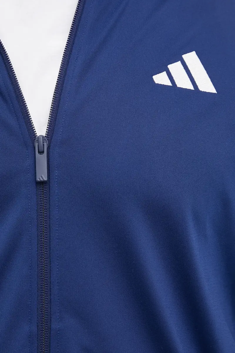 felpa 3-Stripes uomo colore blu navy con applicazione JI8817 miniatura 5