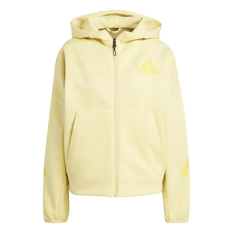 Felpa à capuche zippé femme adidas Z.N.E Jaune