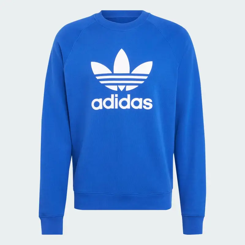 Felpa adicolor Classics Trefoil Crewneck Semi Lucid Blue miniatura 4