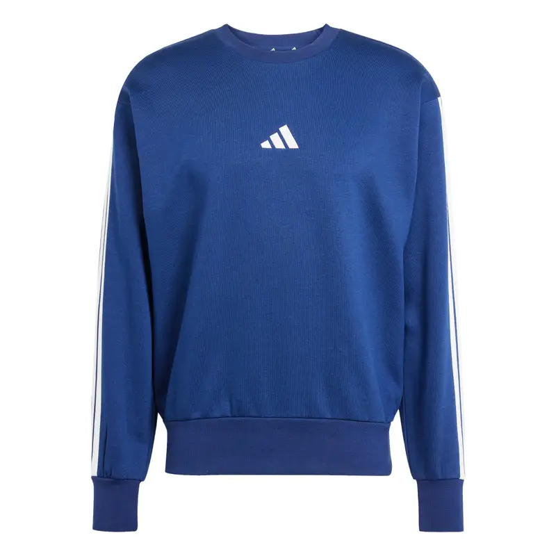 Felpa adidas Essentials 3-Stripes Fleece Bleu