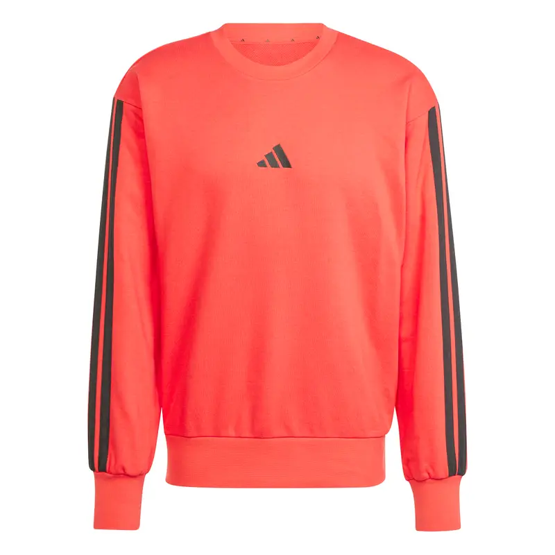 Felpa adidas Essentials 3-Stripes French Terry Rouge