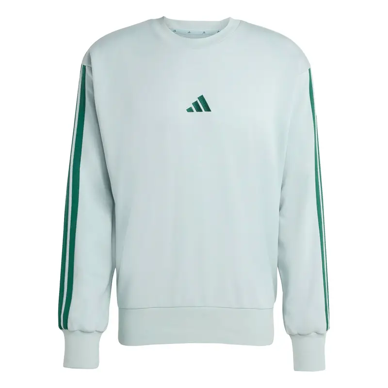 Felpa adidas Essentials 3-Stripes French Terry Vert