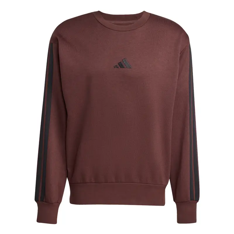 Felpa adidas Essentials 3-Stripes Marron