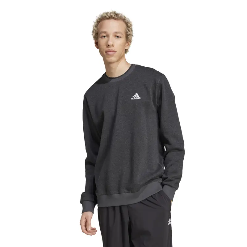 Felpa adidas Essentials Melange Noir