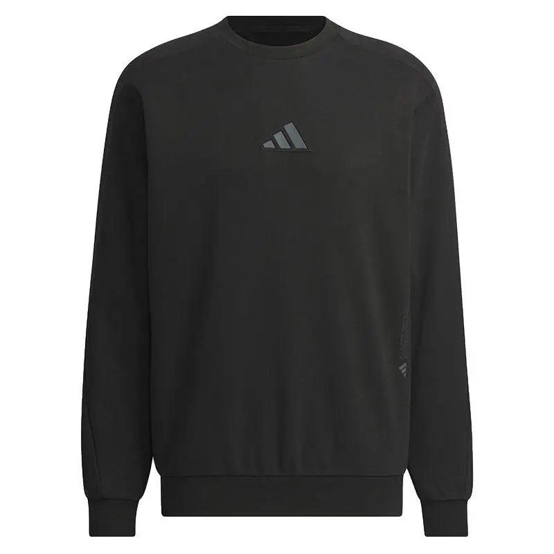 Felpa Adidas Girocollo Tinta Unita Allenamento Sportivo Uomo Felpa Nera JZ8420 XS