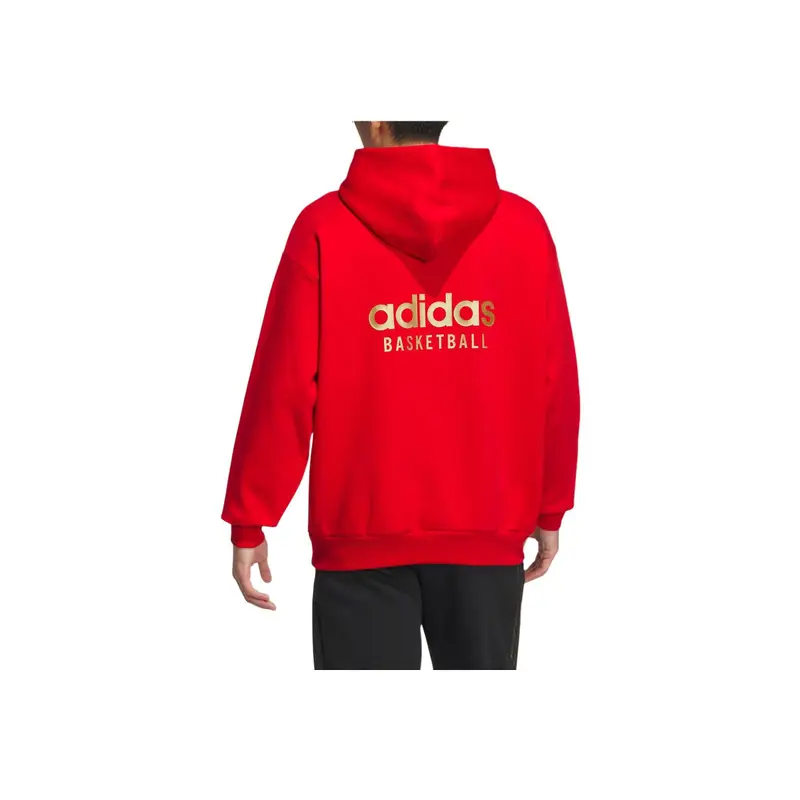 Felpa Adidas Originals FW23 Anno del Drago Serie CNY Con Logo Stampa Drago Unisex Rosso JE3500 XXXL miniatura 2