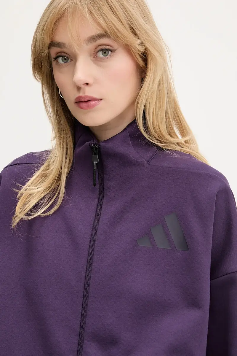 felpa adidas x Z.N.E donna colore violetto JW7780 miniatura 4