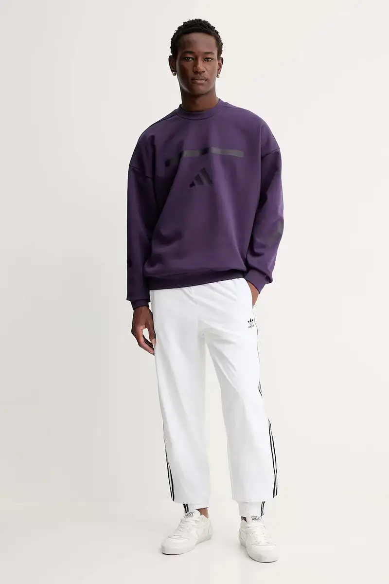 felpa adidas x Z.N.E uomo colore violetto JW4751 miniatura 2