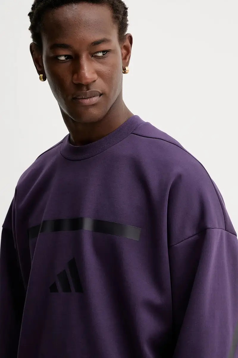 felpa adidas x Z.N.E uomo colore violetto JW4751 miniatura 4