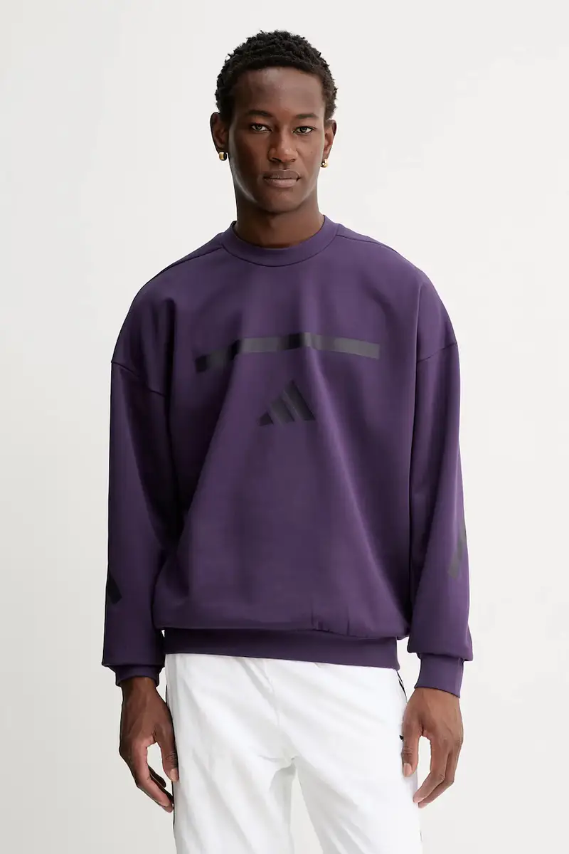 felpa adidas x Z.N.E uomo colore violetto JW4751