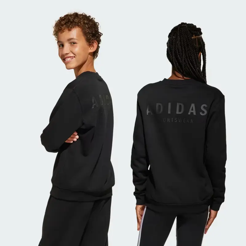 Felpa All SZN Graphic Crew Junior Black miniatura 2