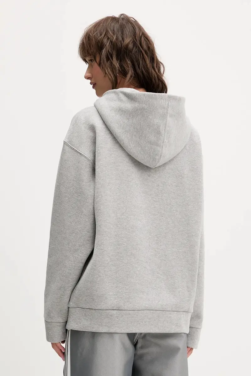 felpa All Szn Holiday donna colore grigio con cappuccio JV5757 miniatura 3