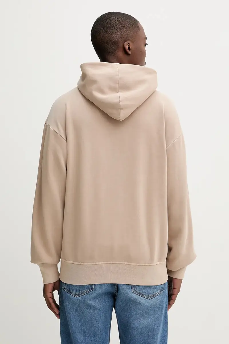 felpa ALL SZN uomo colore beige con cappuccio JL6537 miniatura 3