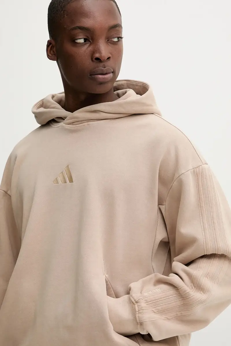 felpa ALL SZN uomo colore beige con cappuccio JL6537 miniatura 4