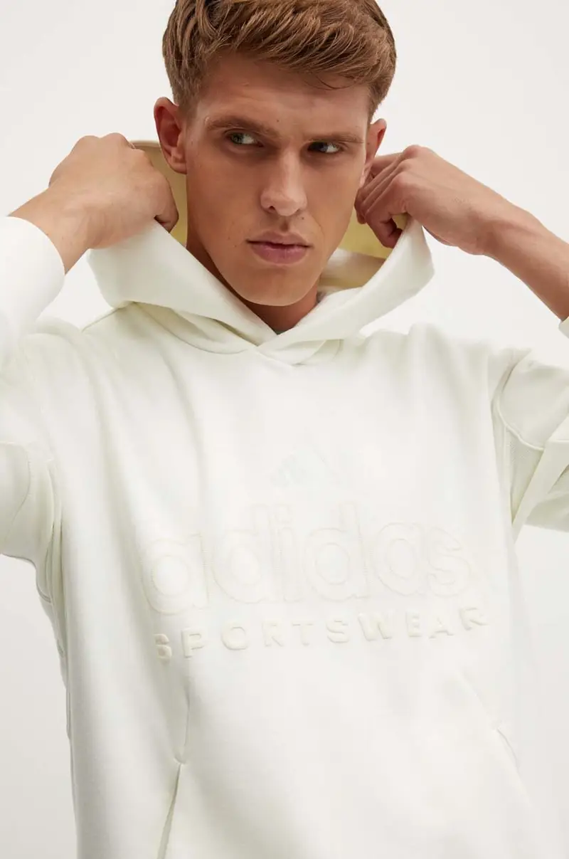 felpa All SZN uomo colore bianco con cappuccio IY6594 miniatura 4