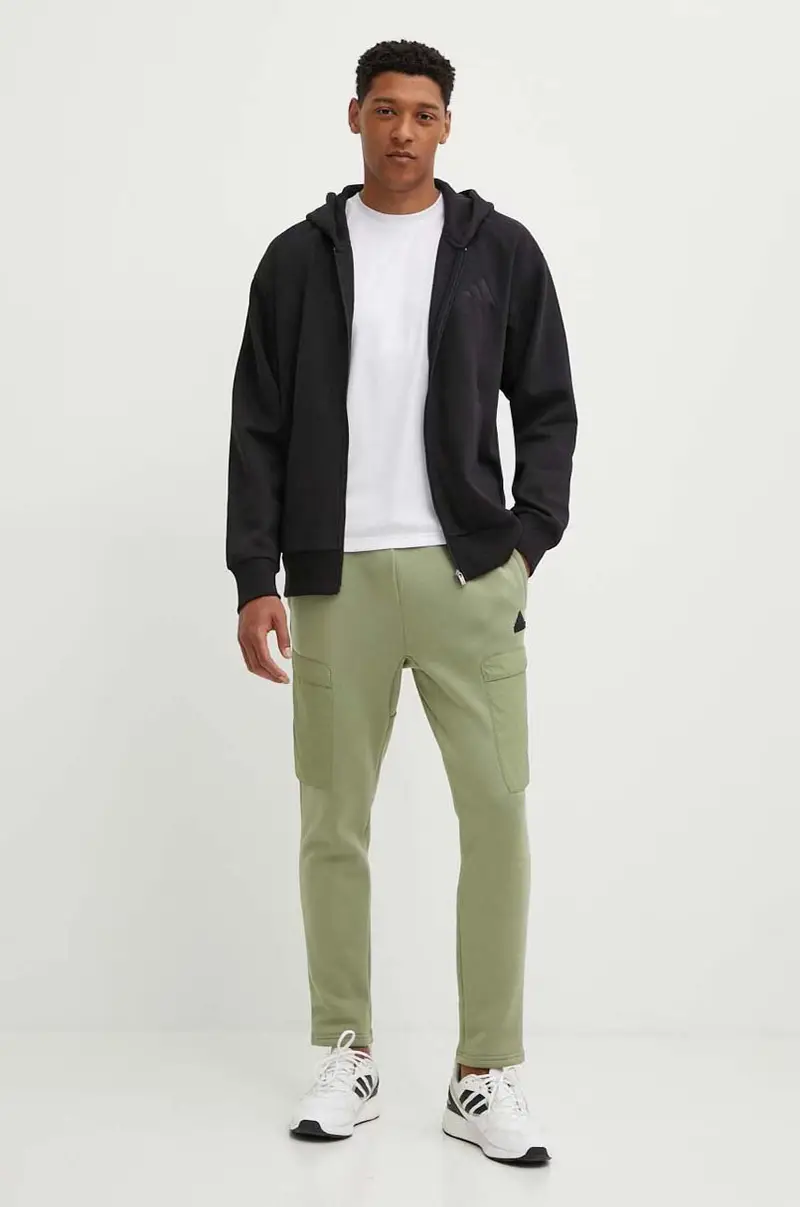 felpa All SZN uomo colore nero con cappuccio con applicazione IX1249 miniatura 2